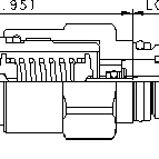 RBAE-LEN - Direktevirkende trykkavlastningsventil - T-8A - 10 l/min - 1,7-28 bar