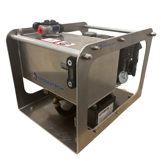 BHP150504 Std. Bensin hydr.aggregat 5,3 kw. 16 l/m.140 bar 3600 rpm. El.Start 12,Vdc