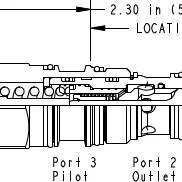 CBEG-LJN - Oversenterventil - T-2A - 120 l/min - 10:1 - 140-350 bar