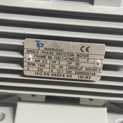 El.motor 2,2 kw ML 100L1-4P 1X230V-50Hz B35 IP55