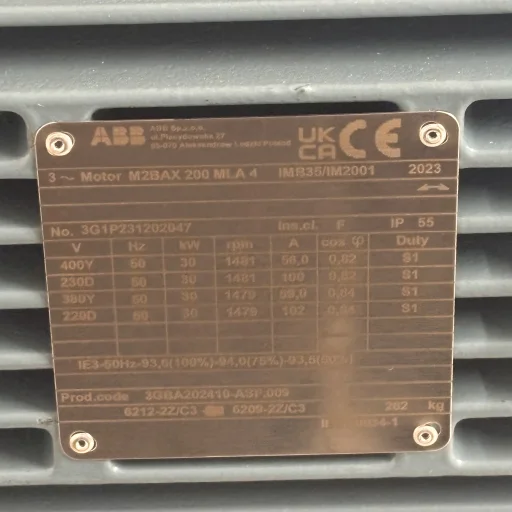 El.motor M2BAX 200L 30kW 4P 2/4V 50Hz B35 PTC IE3 IP55