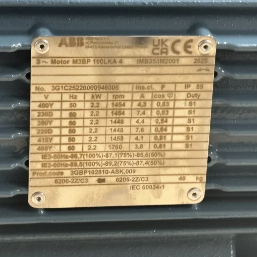 El.motor 100 2,2kW-4P 2/4V-50Hz B35 IP55 IE3