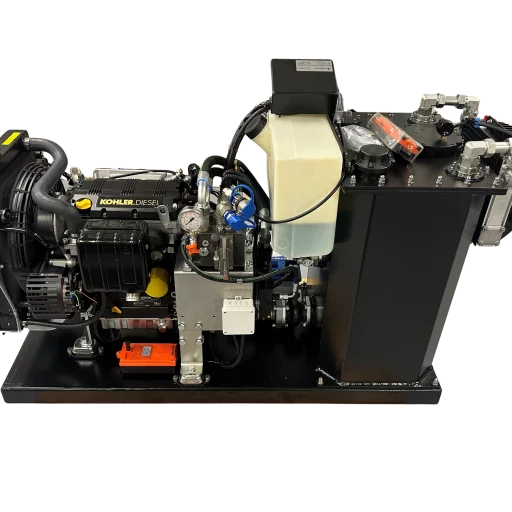 DHPI121-K18-P28-01 Diesel aggregat 18,8 kw. Q=75 l/m P=125 Bar. Maks 320 bar.