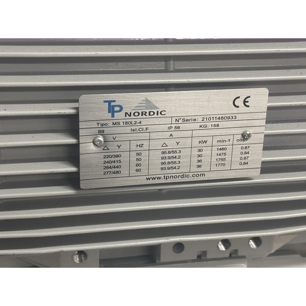 El.motor 30 kw MS180L 4P 2/4V-50Hz B35 IP56 PTC Heat