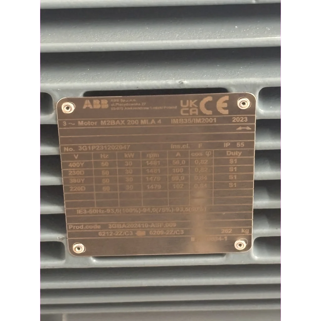 El.motor M2BAX 200L 30kW 4P 2/4V 50Hz B35 PTC IE3 IP55