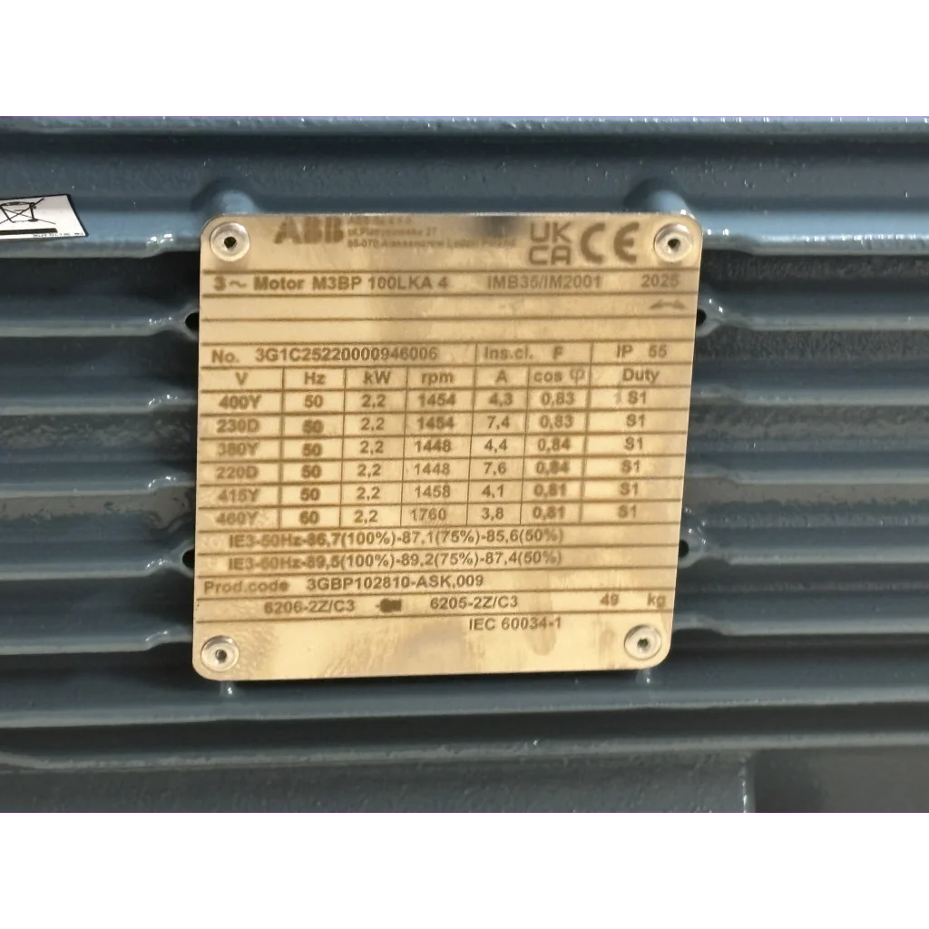 El.motor 100 2,2kW-4P 2/4V-50Hz B35 IP55 IE3
