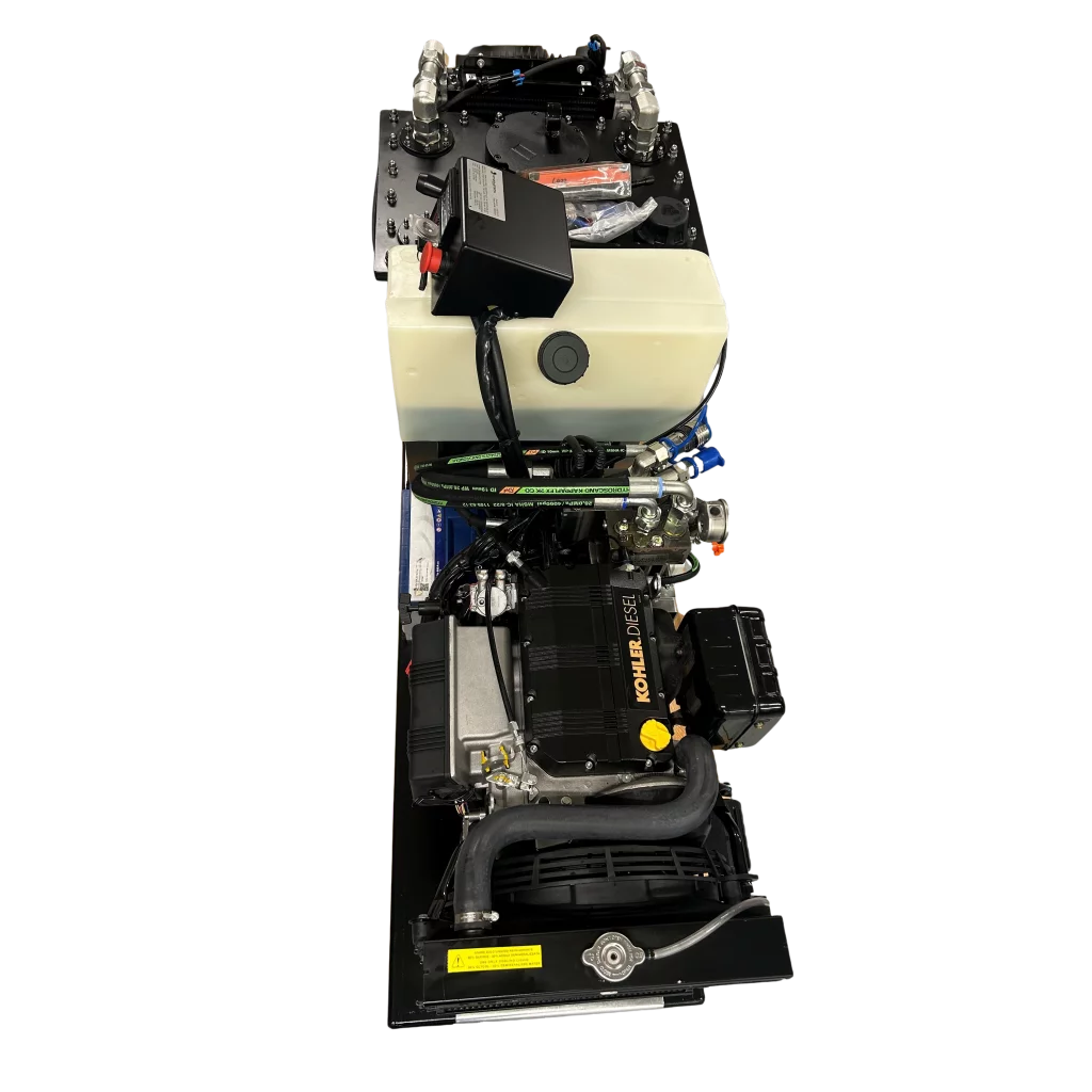 DHPI121-K18-P28-01 Diesel aggregat 18,8 kw. Q=75 l/m P=125 Bar. Maks 320 bar.
