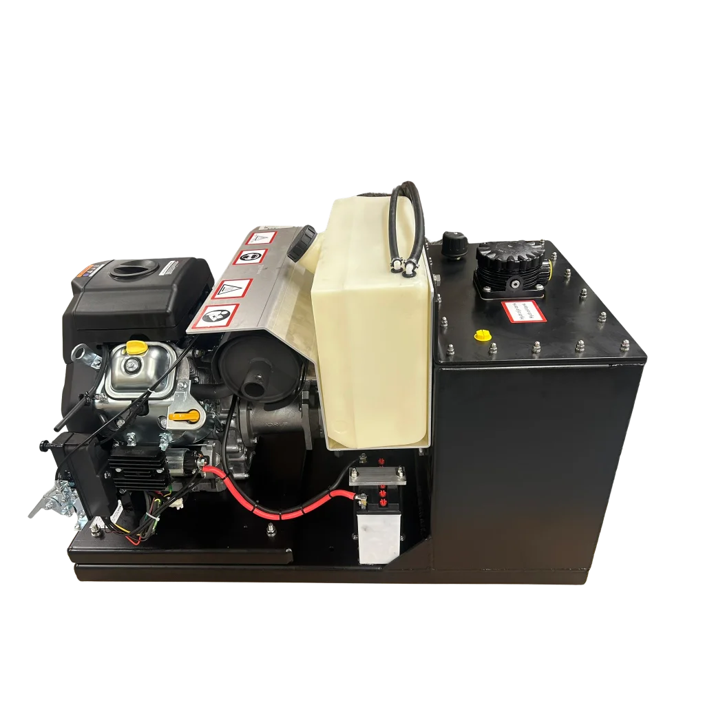 BHP65-15-18-01 Std. Bensin hydr.aggregat 20 Hp 345 bar 18 l/min. @ 3600 rpm El. start
