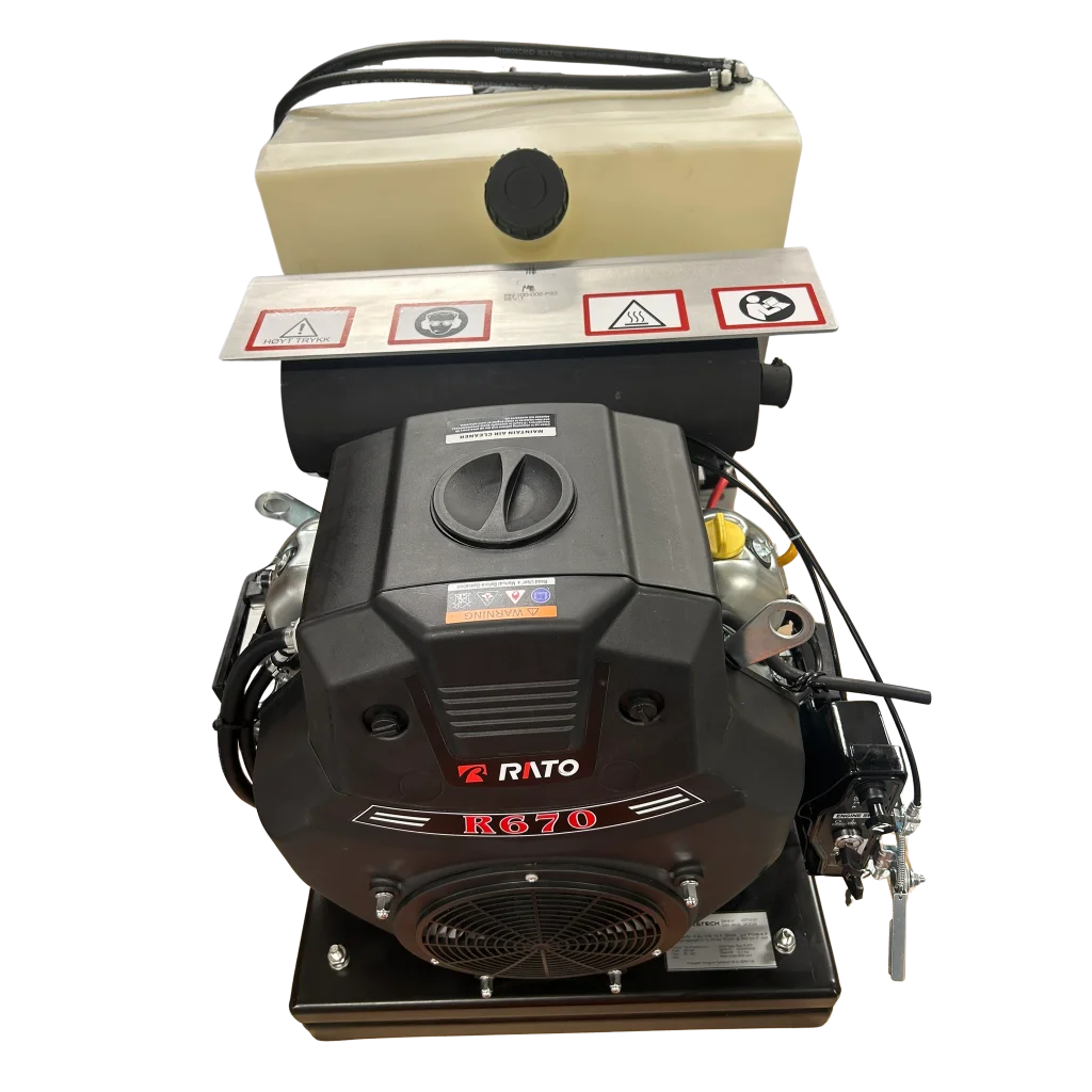 BHP65-15-18-01 Std. Bensin hydr.aggregat 20 Hp 345 bar 18 l/min. @ 3600 rpm El. start