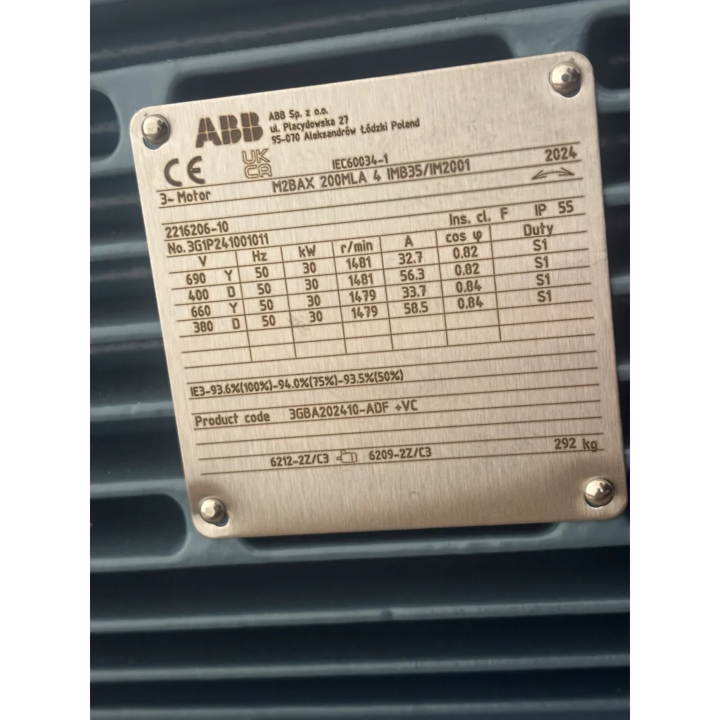 El.motor ABB-200L 30kW-4P 4/6V-50Hz B35 PTC IP55