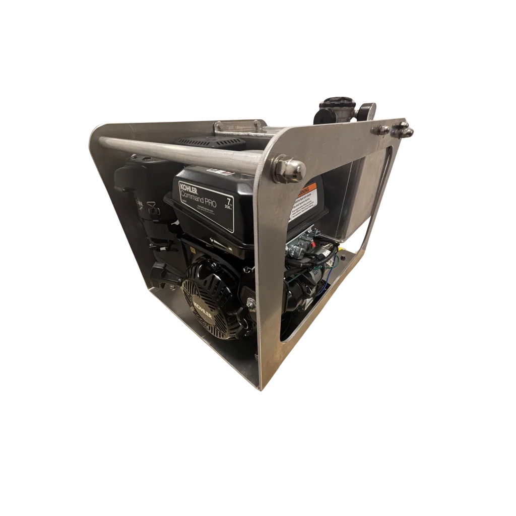 BHP150504 Std. Bensin hydr.aggregat 5,3 kw. 16 l/m.140 bar 3600 rpm. El.Start 12,Vdc