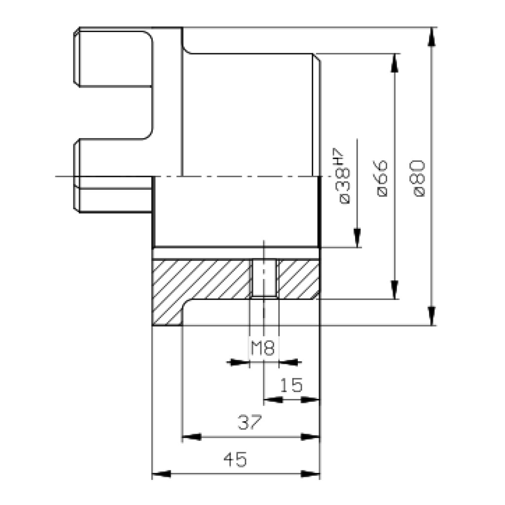 Rotex 38 GG NAV Ø38H7 NnD - Hydratech AS