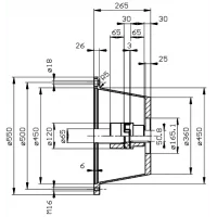 ktr-koblingskit-pv-r1d1-270-4-bolt-sae-e-sae-e-key-iec-250m
