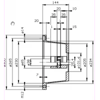 ktr-koblingskit-k3vl-b-1nrkm-45-2-bolt-sae-b-sae-b-b-key-iec-132m