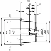ktr-koblingskit-k3vl-b-1nrkm-112-4-bolt-sae-d-sae-d-key-iec-225m